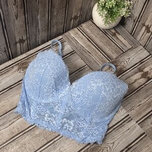 Victoria's Secret Light Blue Lace Bralette